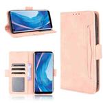 For Ulefone Note 11P Skin Feel Calf Pattern Horizontal Flip Leather Case with Holder & Card Slots & Photo Frame(Pink)