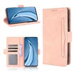 For Xiaomi Mi 10S Skin Feel Calf Pattern Horizontal Flip Leather Case with Holder & Card Slots & Photo Frame(Pink)