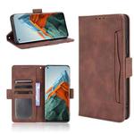 For Xiaomi Mi 11 Pro Skin Feel Calf Pattern Horizontal Flip Leather Case with Holder & Card Slots & Photo Frame(Brown)