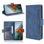 For Xiaomi Mi 11 Pro Skin Feel Calf Pattern Horizontal Flip Leather Case with Holder & Card Slots & Photo Frame(Blue)