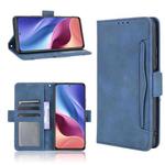 For Xiaomi Mi 11i Skin Feel Calf Pattern Horizontal Flip Leather Case with Holder & Card Slots & Photo Frame(Blue)