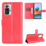 For Xiaomi Redmi Note 10 Pro / Note 10 Pro Max Retro Crazy Horse Texture Horizontal Flip Leather Case with Holder & Card Slots & Photo Frame(Red)