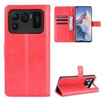 For Xiaomi Mi 11 Ultra Retro Crazy Horse Texture Horizontal Flip Leather Case with Holder & Card Slots & Photo Frame(Red)