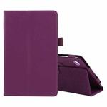 For Lenovo Tab M7 Litchi Texture Solid Color Horizontal Flip Leather Case with Holder & Pen Slot(Purple)