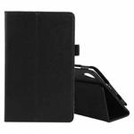 For Lenovo Tab M8 Litchi Texture Solid Color Horizontal Flip Leather Case with Holder & Pen Slot(Black)