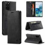 For Samsung Galaxy S20+ AutSpace A01 Retro Skin-feel Crazy Horse Texture Horizontal Flip Leather Case with Holder & Card Slots & Wallet & RFID(Black)