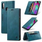 For Samsung Galaxy A40 AutSpace A01 Retro Skin-feel Crazy Horse Texture Horizontal Flip Leather Case with Holder & Card Slots & Wallet & RFID(Blue)