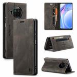 For Xiaomi Mi 10T Lite 5G AutSpace A01 Retro Skin-feel Crazy Horse Texture Horizontal Flip Leather Case with Holder & Card Slots & Wallet & RFID(Coffee)