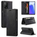 For Xiaomi Mi 10T / 10T Pro 5G AutSpace A01 Retro Skin-feel Crazy Horse Texture Horizontal Flip Leather Case with Holder & Card Slots & Wallet & RFID(Black)