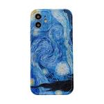For iPhone 11 Oil Painting Pattern Shockproof Protective Case (Starry Sky)