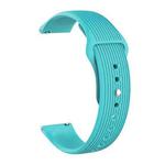 20mm Universal Vertical Grain Reverse Buckle Watch Band(Mint Green)