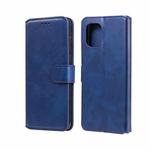 For OPPO Find X3 Classic Calf Texture PU + TPU Horizontal Flip Leather Case with Holder & Card Slots & Wallet(Blue)