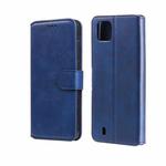 For OPPO Realme C20 Classic Calf Texture PU + TPU Horizontal Flip Leather Case with Holder & Card Slots & Wallet(Blue)