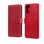 For Xiaomi Redmi Note 10 4G / Note 10S Classic Calf Texture PU + TPU Horizontal Flip Leather Case with Holder & Card Slots & Wallet(Red)