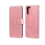 For Xiaomi Redmi Note 10 4G / Note 10S Classic Calf Texture PU + TPU Horizontal Flip Leather Case with Holder & Card Slots & Wallet(Rose Gold)
