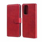 For Xiaomi Redmi K40 / K40 Pro / Mi 11i / Poco F3 Classic Calf Texture PU + TPU Horizontal Flip Leather Case with Holder & Card Slots & Wallet(Red)