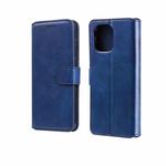 For Xiaomi Mi 11 Classic Calf Texture PU + TPU Horizontal Flip Leather Case with Holder & Card Slots & Wallet(Blue)