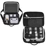 Portable Single Shoulder Storage Travel Carrying Cover Case Box with Baffle Separator for DJI Air 2S(Black + Black Liner)