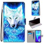 For OPPO Realme C15 / C12 / C25 / 7i (Global) / Narzo 20 / 30A Coloured Drawing Cross Texture Horizontal Flip PU Leather Case with Holder & Card Slots & Wallet & Lanyard(Dick Rose Wolf)