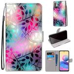 For Xiaomi Redmi Note 10 5G Coloured Drawing Cross Texture Horizontal Flip PU Leather Case with Holder & Card Slots & Wallet & Lanyard(Translucent Glass)