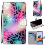 For Xiaomi Redmi Note 10 Pro Max / Note 10 Pro Coloured Drawing Cross Texture Horizontal Flip PU Leather Case with Holder & Card Slots & Wallet & Lanyard(Translucent Glass)