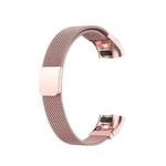 For Huawei Band 3 Pro / 4 Pro Milanese Watch Band(Rose Pink)