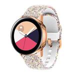 For Samsung Galaxy Watch 42mm Silicone Printing Watch Band(Fireworks)