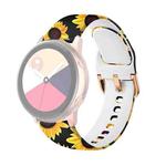 For Samsung Galaxy Watch 46mm Silicone Printing Watch Band(Sunflower)