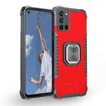For Samsung Galaxy A52 4G / 5G Fierce Warrior Series Armor All-inclusive Shockproof Aluminum Alloy + TPU Protective Case with Ring Holder(Red)