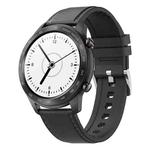 MX5 1.3 inch IPS Screen IP68 Waterproof Smart Watch, Support Bluetooth Call / Heart Rate Monitoring / Sleep Monitoring, Style: Leather Strap(Black)