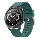 MX5 1.3 inch IPS Screen IP68 Waterproof Smart Watch, Support Bluetooth Call / Heart Rate Monitoring / Sleep Monitoring, Style: Silicone Strap(Green)