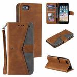 Stitching Calf Texture Horizontal Flip Leather Case with Holder & Card Slots & Wallet For iPhone 6 / 6s(Brown)
