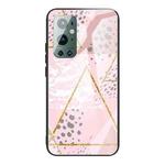 For Samsung Galaxy A52 5G / 4G Marble Tempered Glass Back Cover TPU Border Case(HCBL-21)