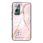 For Samsung Galaxy A72 5G / 4G Marble Tempered Glass Back Cover TPU Border Case(HCBL-21)