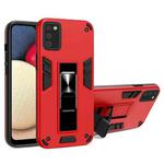 For Samsung Galaxy A52 5G / 4G 2 in 1 PC + TPU Shockproof Protective Case with Invisible Holder(Red)