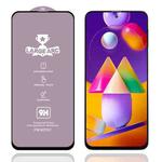 For Samsung Galaxy M31s 9H HD Large Arc High Alumina Full Screen Tempered Glass Film