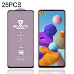 For Samsung Galaxy A21s 25pcs 9H HD Large Arc High Alumina Full Screen Tempered Glass Film