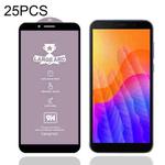 For Huawei Y5p 25 PCS 9H HD Large Arc High Alumina Full Screen Tempered Glass Film