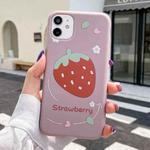 TPU Pattern Protective Case For iPhone 11(Strawberry)