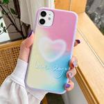 For iPhone 11 Pro Max TPU Pattern Protective Case (Heart 1)