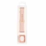 Silicone Watch Band + Watch Protective Case Set For Apple Watch Series  7  45mm / & 6 & SE & 5 & 4 44mm (Rose Pink)