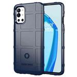 For OnePlus 9R Shockproof Shield Full Coverage Silicone Case(Blue)