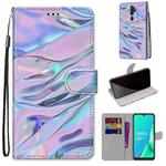 For OPPO A9 (2020) / A5 (2020) / A11X / A11 Coloured Drawing Cross Texture Horizontal Flip PU Leather Case with Holder & Card Slots & Wallet & Lanyard(Fluorescent Water Texture)