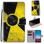 For Nokia 5.4 Coloured Drawing Cross Texture Horizontal Flip PU Leather Case with Holder & Card Slots & Wallet & Lanyard(Yellow Black Logo)