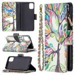 For LG K42 Colored Drawing Pattern Zipper Horizontal Flip Leather Case with Holder & Card Slots & Wallet(Tree)