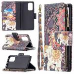 For Xiaomi Redmi Note 10 Pro Colored Drawing Pattern Zipper Horizontal Flip Leather Case with Holder & Card Slots & Wallet(Flower Elephants)