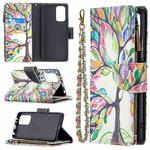 For Xiaomi Redmi Note 10 Pro Colored Drawing Pattern Zipper Horizontal Flip Leather Case with Holder & Card Slots & Wallet(Tree)