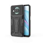 For Xiaomi Mi 10T Lite 5G War Chariot Series Armor All-inclusive Shockproof PC + TPU Protective Case with Invisible Holder(Black)