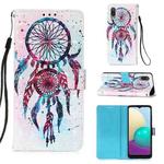 For Samsung Galaxy A02 / M02 3D Painting Horizontal Flip Leather Case with Holder & Card Slot & Wallet & Lanyard(Wind Chimes)