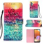 For Samsung Galaxy A32 4G (EU Version) 3D Painting Horizontal Flip Leather Case with Holder & Card Slot & Wallet & Lanyard(Chasing Dreams)